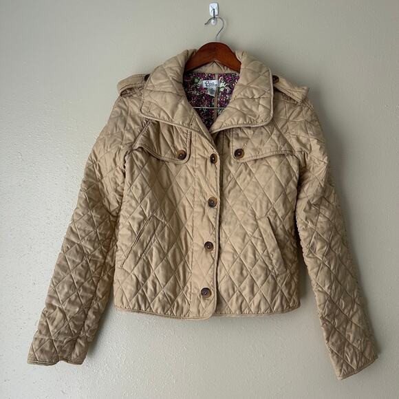Lilly Pulitzer Beige Quilted Jacket Size XS - Picture 3 of 12